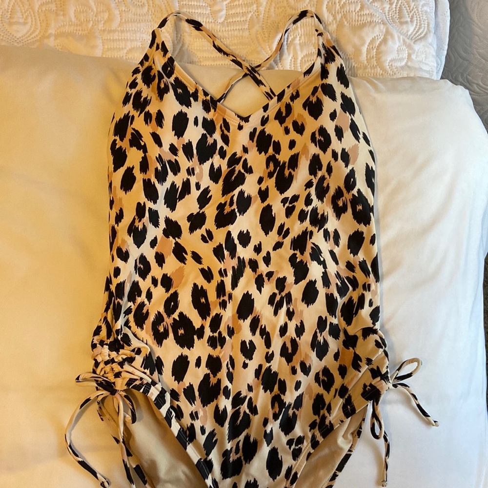 Cheetah print swimsuit